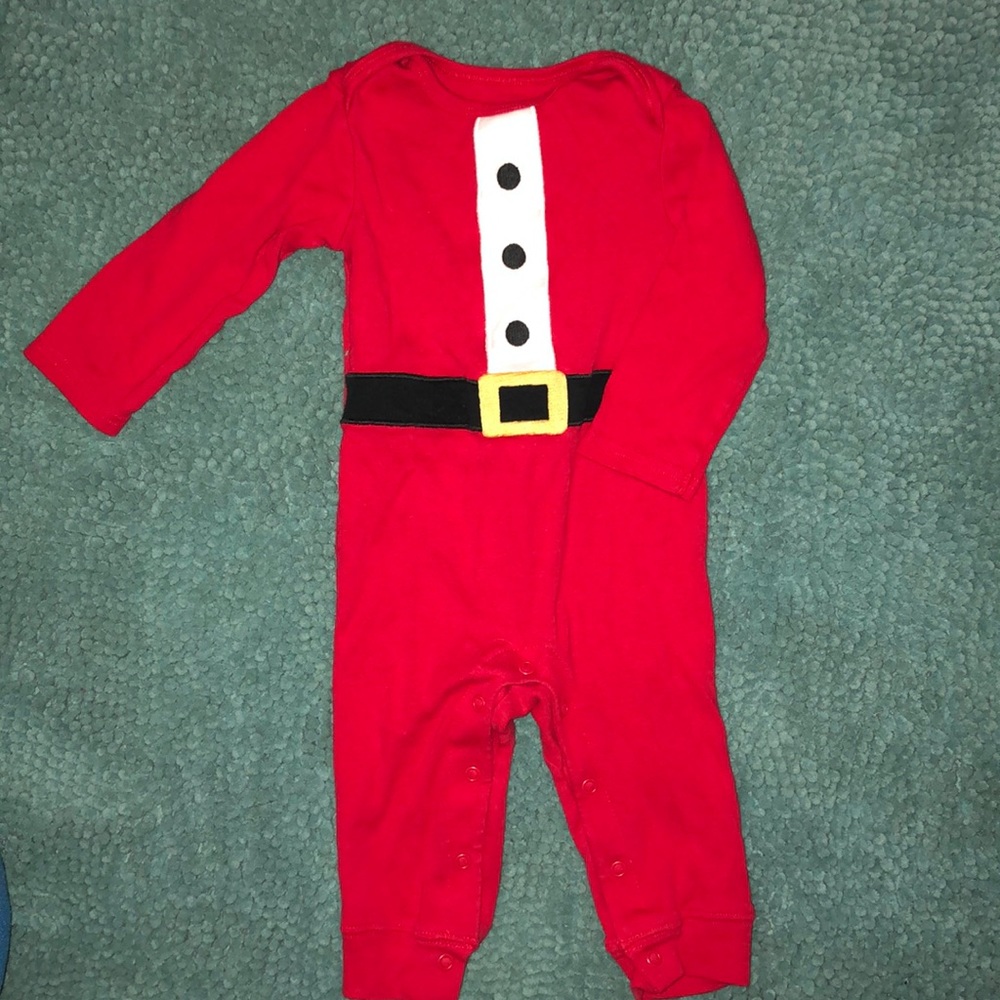 9 Months Santa Romper